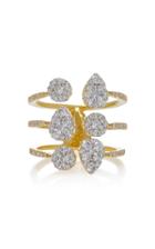 Sara Weinstock Reverie Yellow Gold White Diamond Open Ring