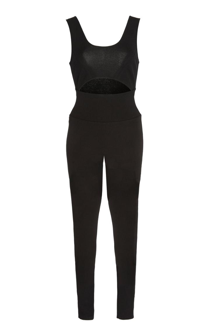 Zeynep Aray Cutout Stretch-knit Jumpsuit