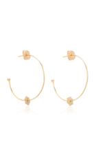 Moda Operandi Ashley Mccormick Amelie 18k Gold And Diamond Hoop Earrings