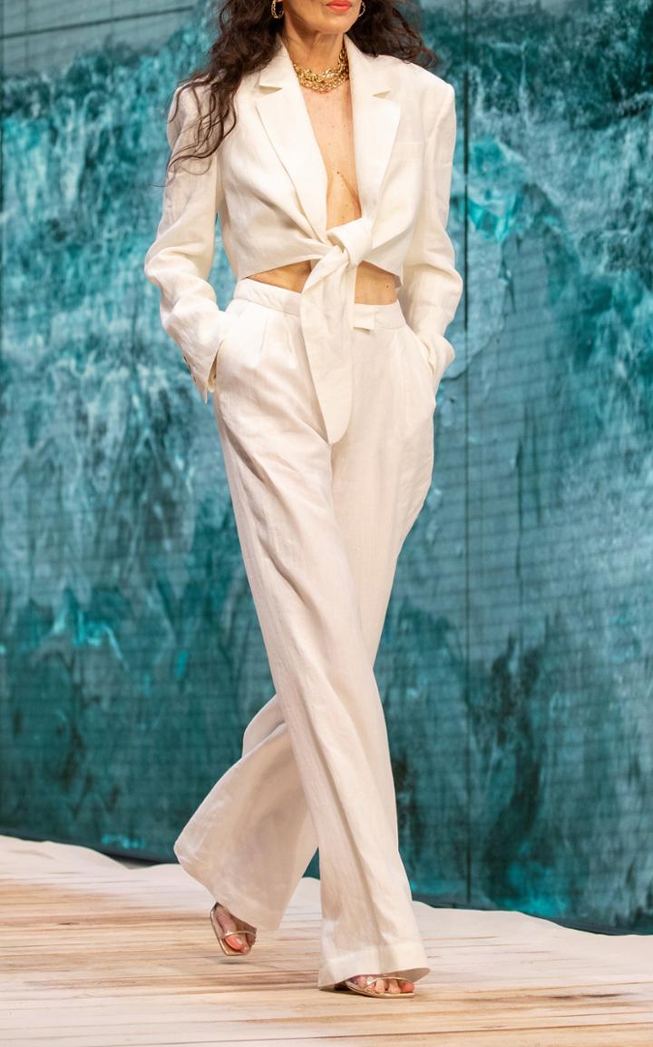 Moda Operandi Ralph & Russo Linen Wide-leg Pants