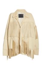 Moda Operandi R13 Oversized Fringed Leather Jacket