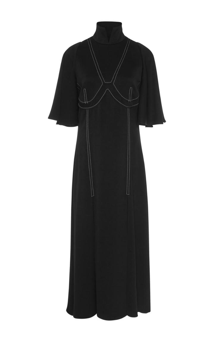 Ellery Noble Funnel Neck Satin Dress