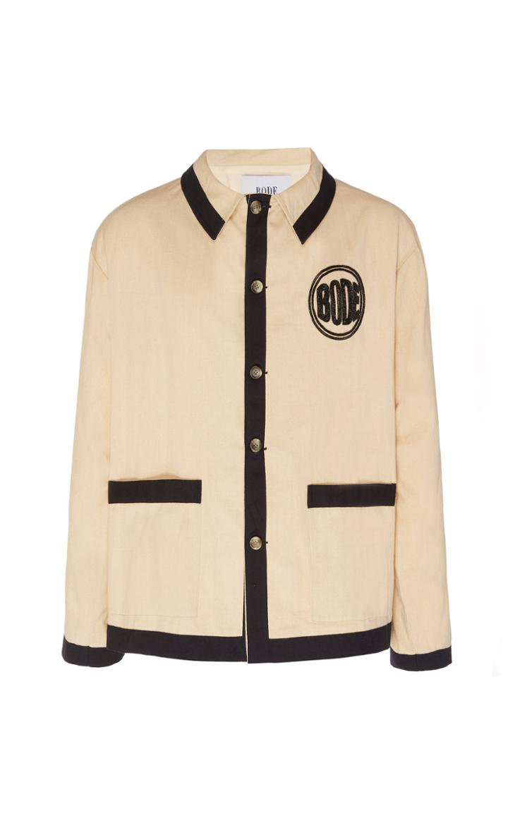 Bode Beaded Logo Workwear Jacket