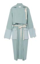 Rosetta Getty Patch Linen Cotton-blend Trench Coat