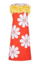 Marni Floral Applique Shift Dress