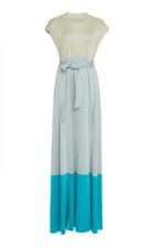 Agnona Fluid Multicolor Sleeveless Dress