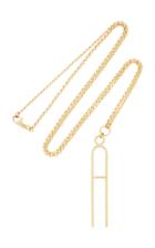 Foundrae Extended Letter Clip Pendant On Fine Mixed Belcher Chain