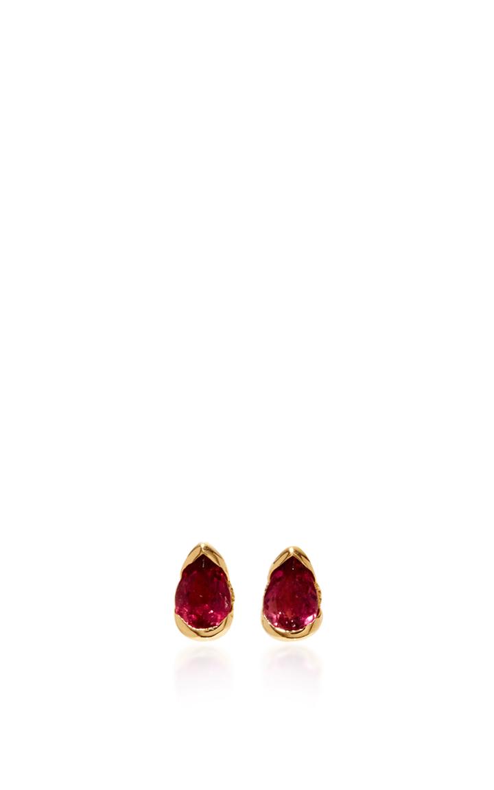 Fernando Jorge M'o Exclusive: Bloom Mini Red Sapphire Studs