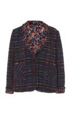 Anna Sui Braided Metallic Tweed Jacket