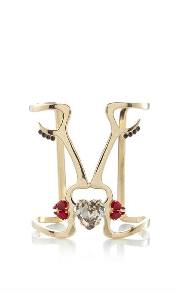 Etro Yellow Gold Metal Kissing Profiles Cuff