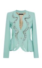 Elie Saab Crepe Peplum Jacket