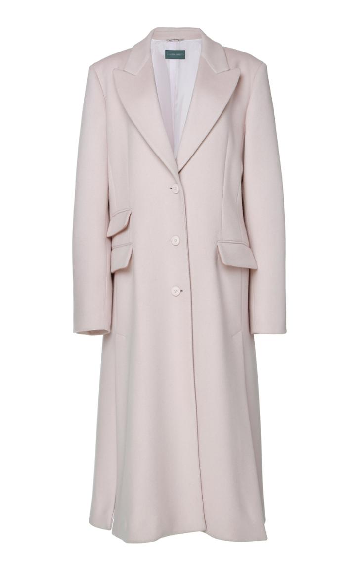 Alberta Ferretti Double Pocket Wool-blend Midi Coat