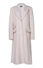 Alberta Ferretti Double Pocket Wool-blend Midi Coat