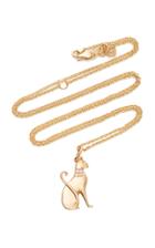 Moda Operandi Sydney Evan 14k Yellow Gold Egyptian Cat Charm Necklace