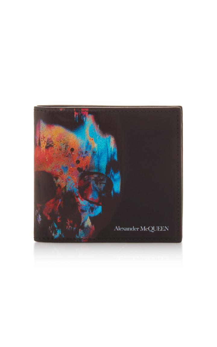 Alexander Mcqueen Printed Leather Wallet