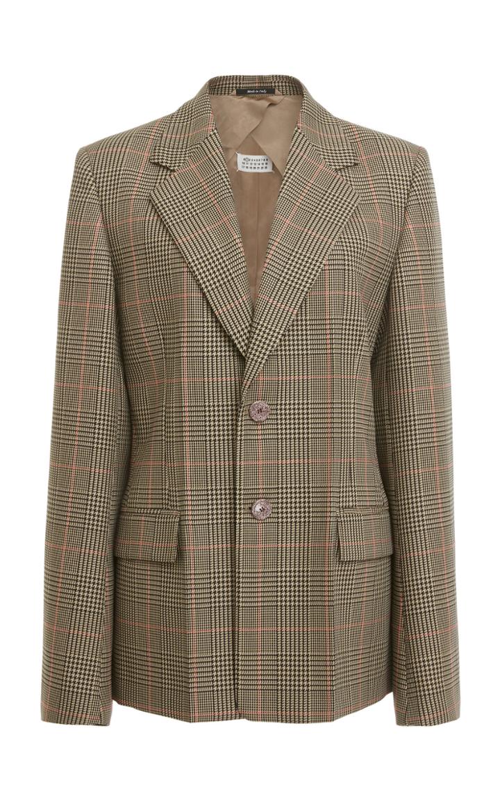 Maison Margiela Plaid Structured Blazer