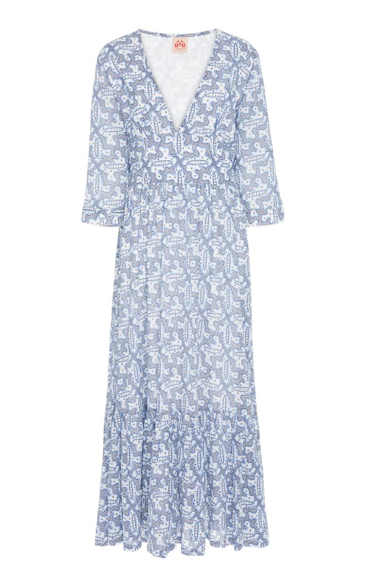 Le Sirenuse Positano Stella Cotton Voile Maxi Dress