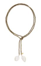 Joie Digiovanni Gold-filled Pyrite And Pearl Necklace
