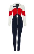 Cordova The Alta Belted Striped Stretch-shell Ski Suit