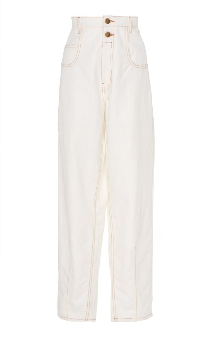 Tre By Natalie Ratabesi Straight-leg Button Detailed Jeans