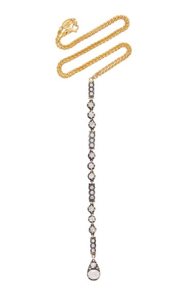 Mindi Mond French Long Line Diamond Necklace