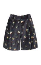 Moda Operandi Blaz Milano Tulip Pleated Velvet Shorts