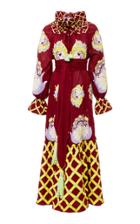 Yuliya Magdych Illusion Fully Embroidered Cotton Dress