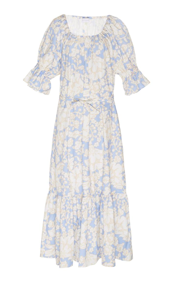 Ephemera Zeppelin Floral-print Cotton Maxi Dress