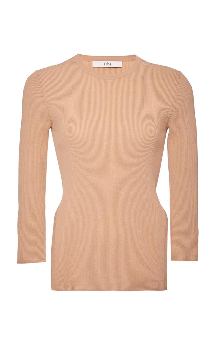 Moda Operandi Tibi Giselle Stretch Sweater Circle Openback Pullover Size: Xxs
