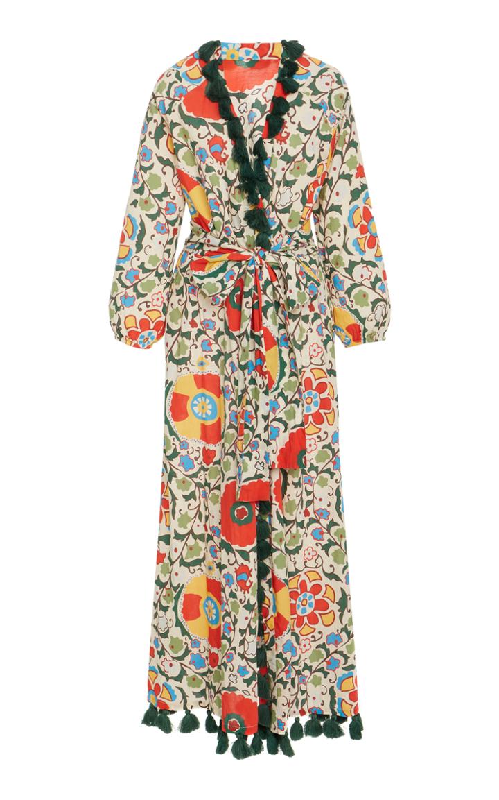 Rhode Resort Lena Floral-print Cotton-voile Maxi Dress