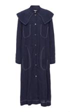 Moda Operandi Sea Maxine Linen Coat Size: Xs