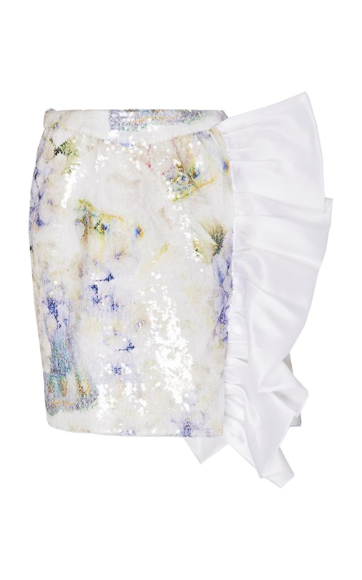 Moda Operandi Rodarte Ruffle-detail Sequined Mini Skirt Size: 0