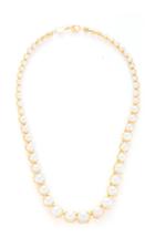 Jamie Wolf 18k Yellow Gold Signature Set Graduated Pearl Necklace