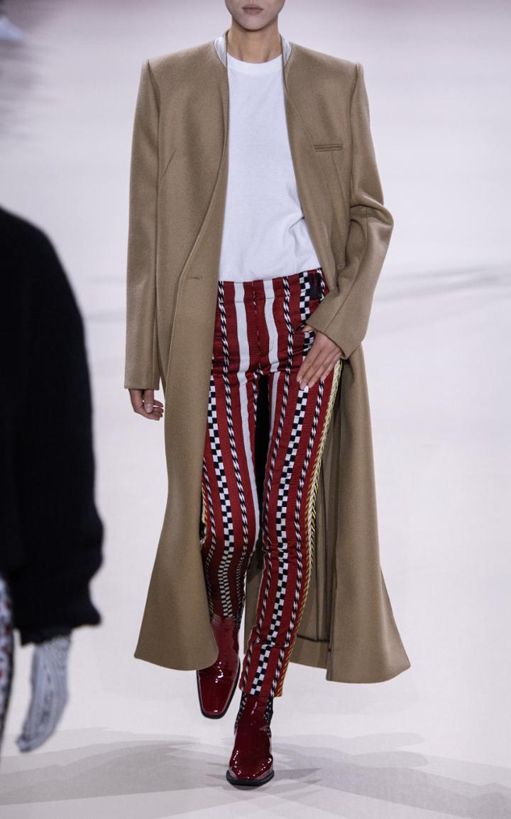 Haider Ackermann Skinny Printed Embroidered Silk-blend Trousers
