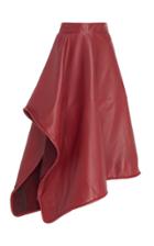 Ellery Asymmetrical Leather Handkerchief Skirt