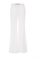 Roberto Cavalli Optical White Viscose Cady Stretch Trousers