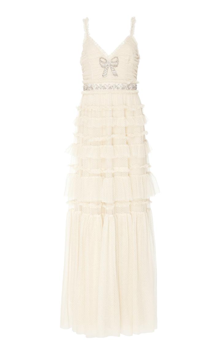 Needle & Thread Embellished Tiered Tulle Gown