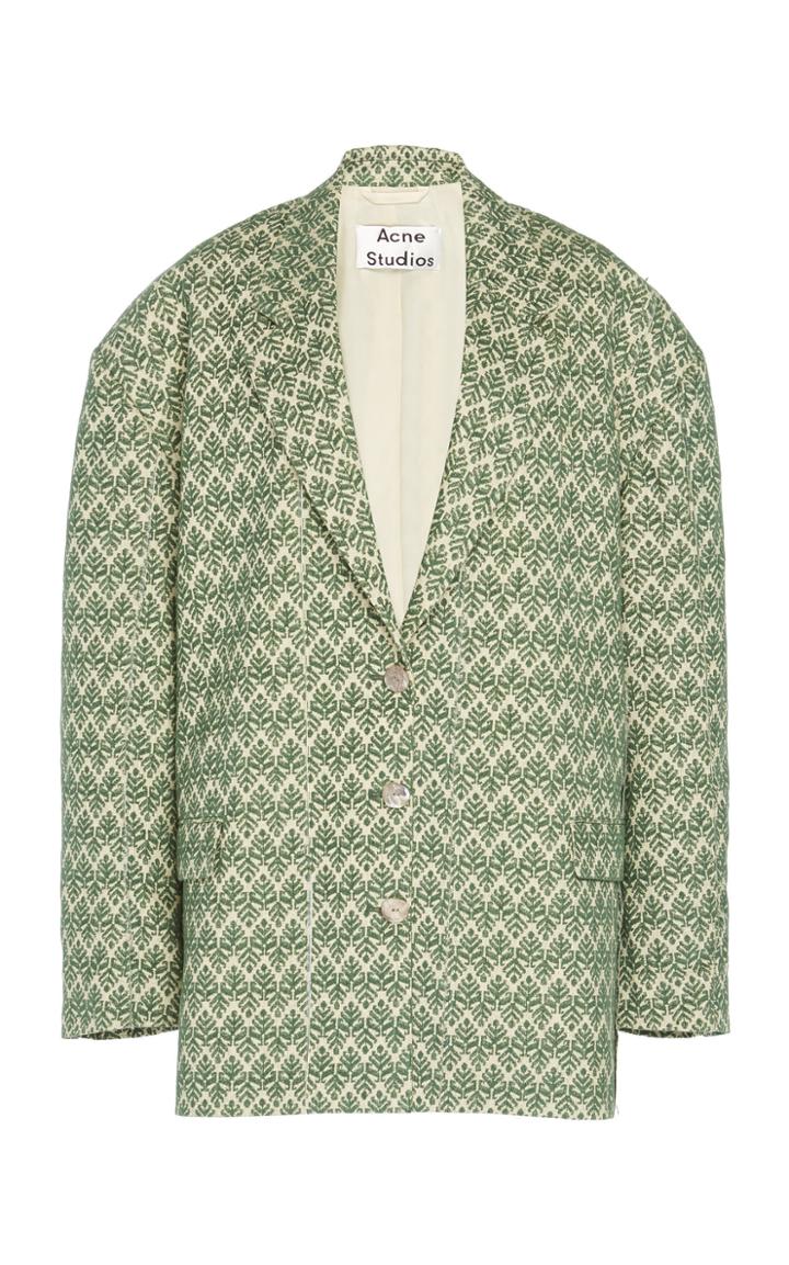 Acne Studios Jazlyna Velvet Jacquard Blazer