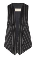 Moda Operandi Alexandre Vauthier Pinstriped Buttoned Vest Size: 34
