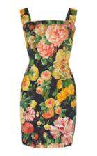 Dolce & Gabbana Floral-print Cotton Mini Dress