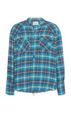 Greg Lauren Plaid Cotton Button-up Shirt