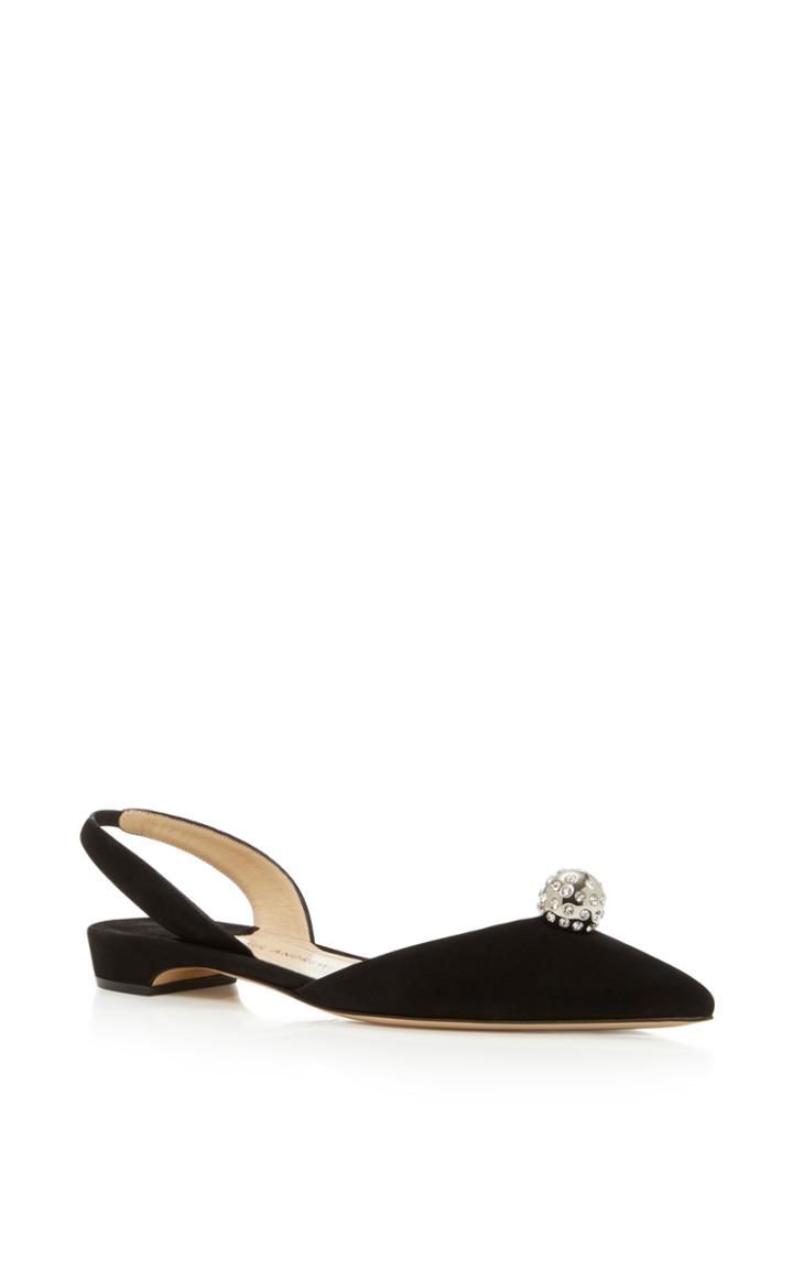 Paul Andrew Rhea Crystal-embellished Flats