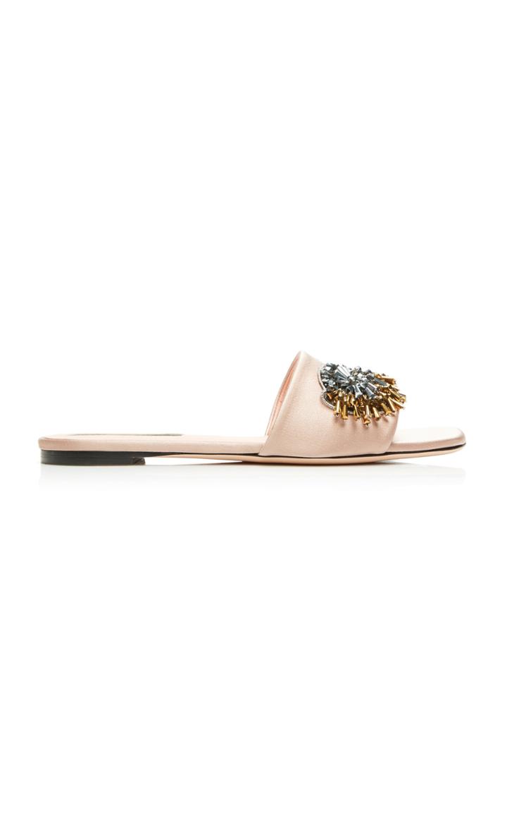 Rochas Embellished Slides