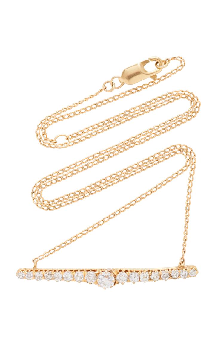 Mindi Mond Old Mine Diamond Bar Necklace