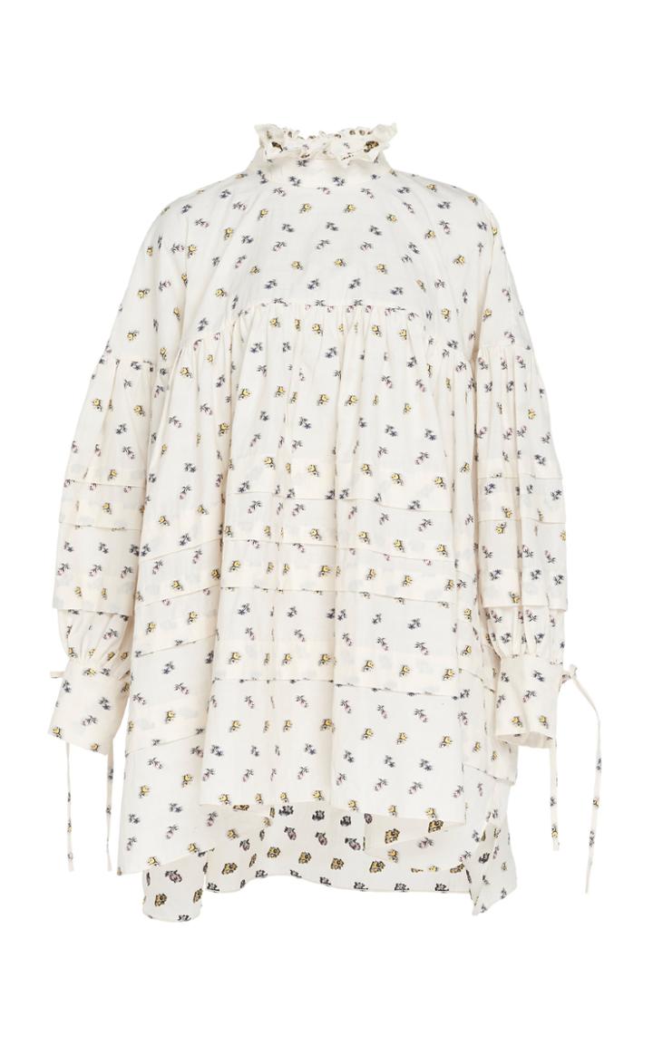 Cecilie Bahnsen Alberte Cotton Printed Blouse