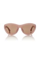 Dries Van Noten Pink Cat-eye Acetate Sunglasses