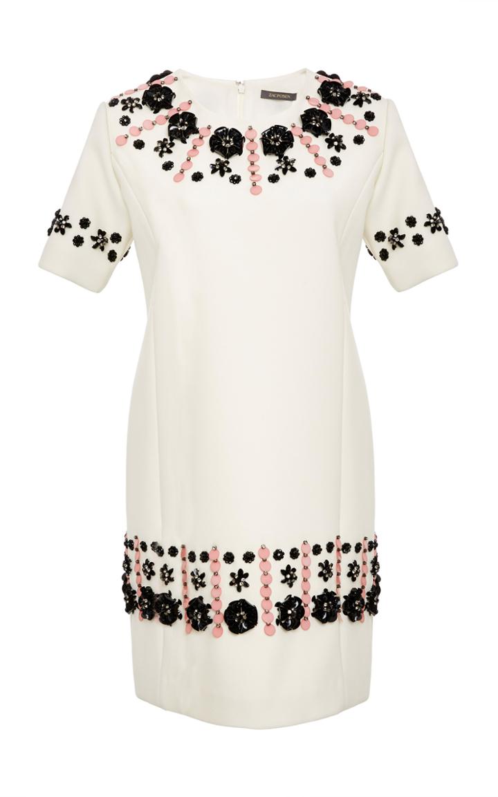 Zac Posen Bonded Crepe Mini Dress