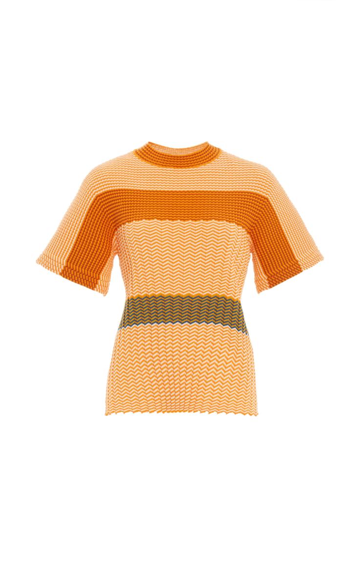 Moda Operandi Victoria Beckham Mini Striped Cotton Tee