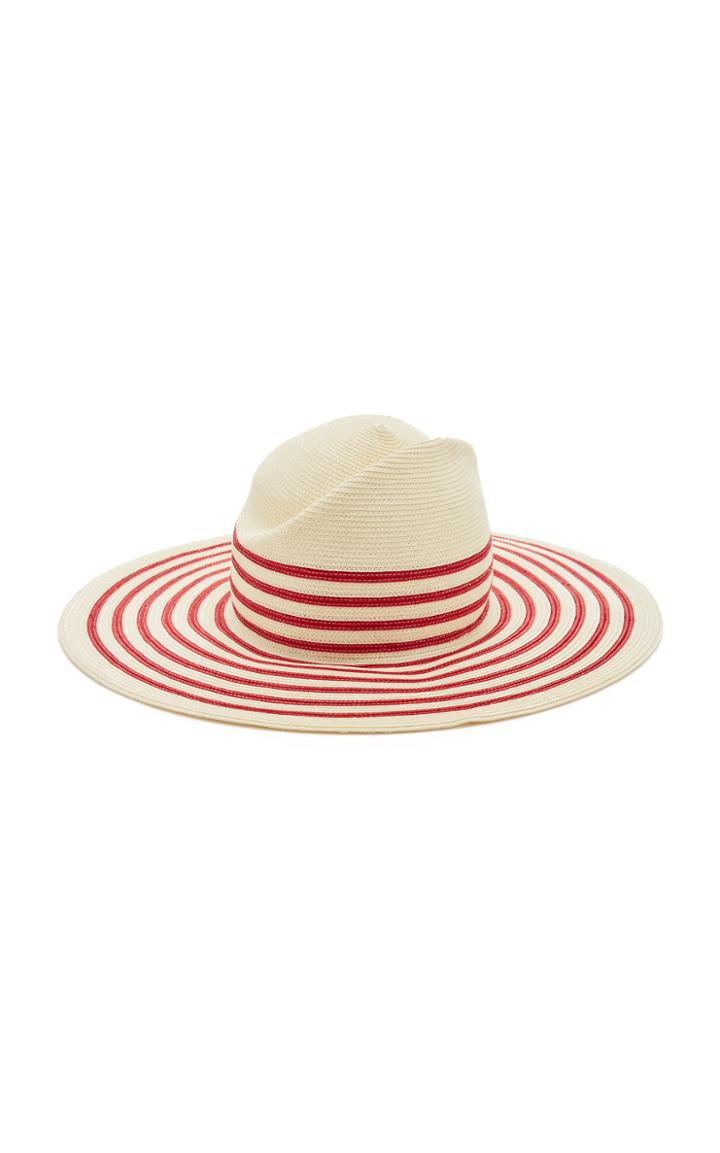 Yestadt Millinery Breton Striped Straw Sunhat