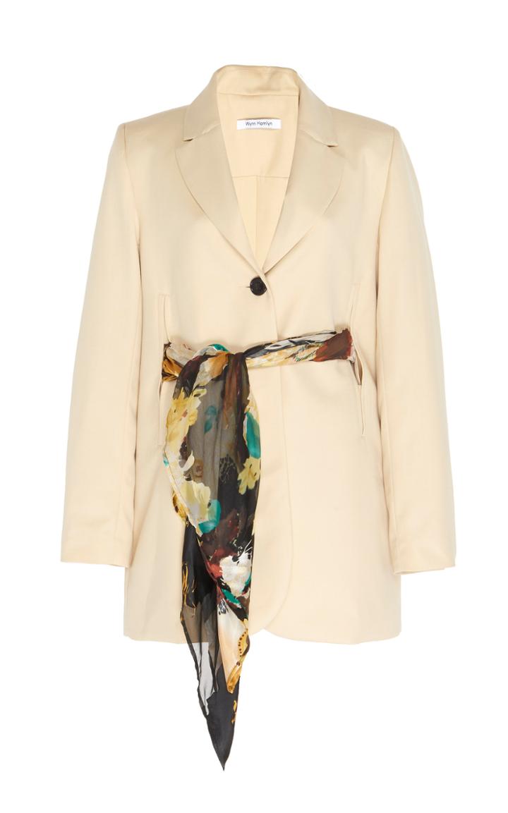 Wynn Hamlyn Scarf Wool-blend Blazer